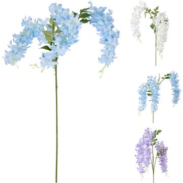 Kunstmatige blauweregen 70 cm met hangende trossen