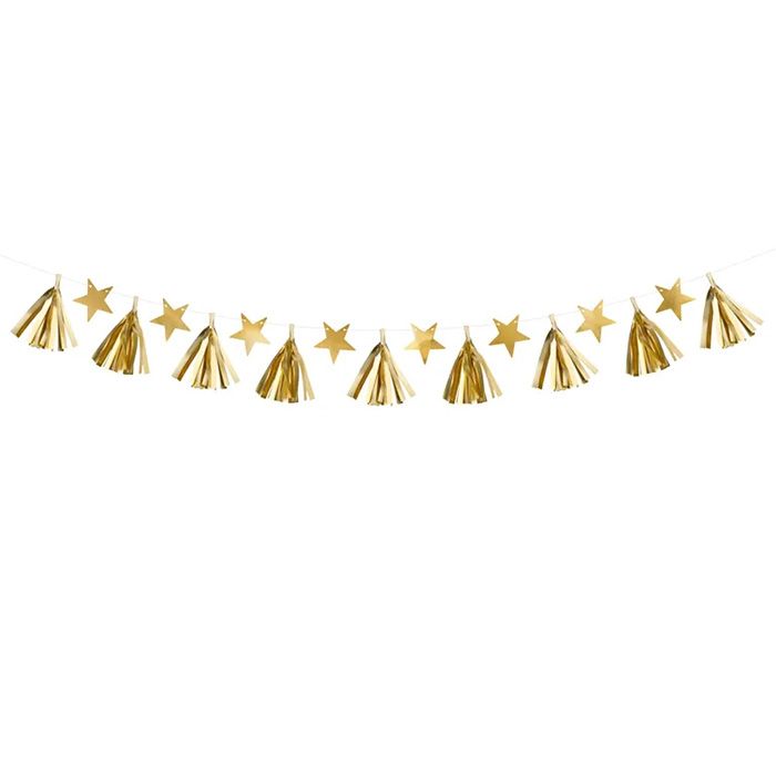 Gouden Slinger met Sterren - 1,3 m