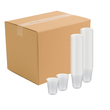 0,2 liter plastic bekers 2000x transparant