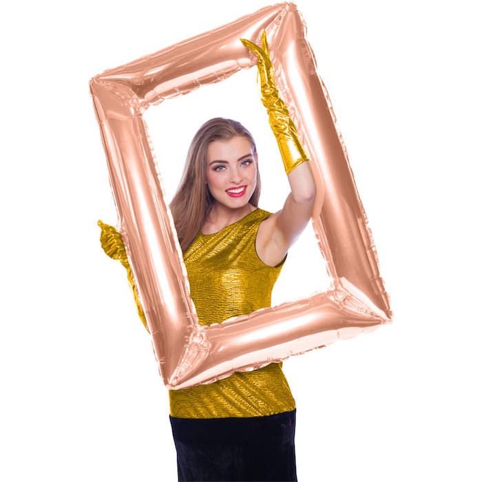 Folieballon Fotolijst Rosegold - 85 x 60 cm
