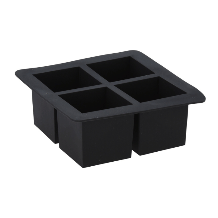 Rubberen ijsblokjesvorm voor 4x 6x6x6 cm ijsblokjes