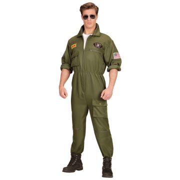 Groene jet piloot overall