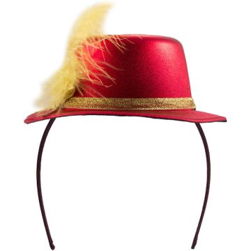 Rode metalen mini top hat