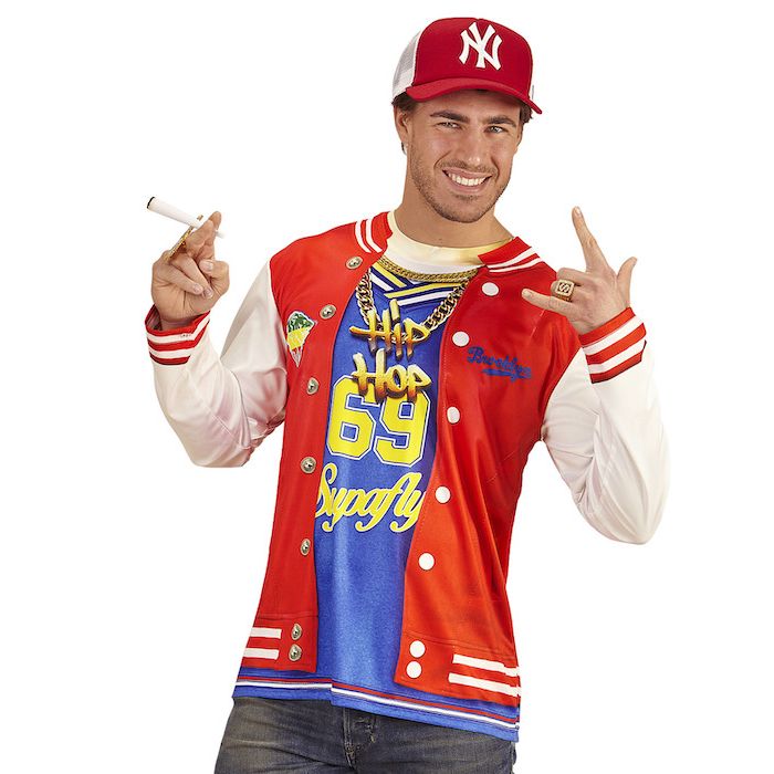 Hip Hop langermige t-shirt met print