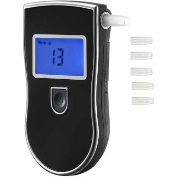 Digitale alcoholmeter met 5 mondstukken