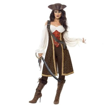 Piratenkapitein dames kostuum