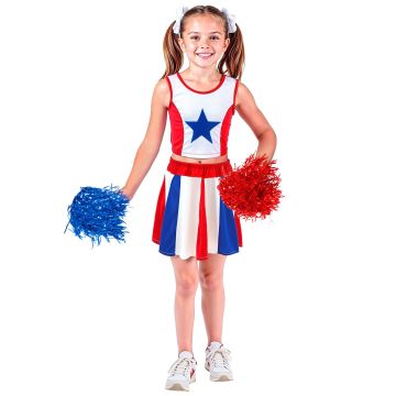 Amerikaans cheerleader kostuum voor meisjes