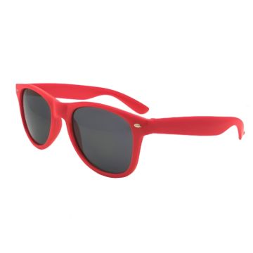 Zonnebril wayfarer rood - onesize