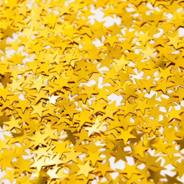 Gouden ster tafelconfetti - 14 g