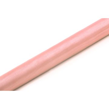 Organza Tafelloper Pale Pink - 9 Meter