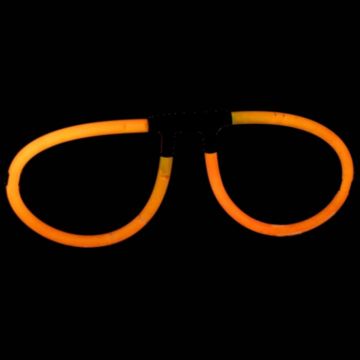 Knäklys brillen oranje - onesize