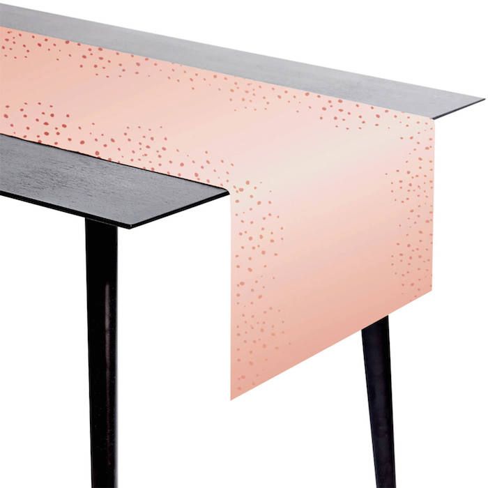 Tafelrunner roze - 240x40 cm