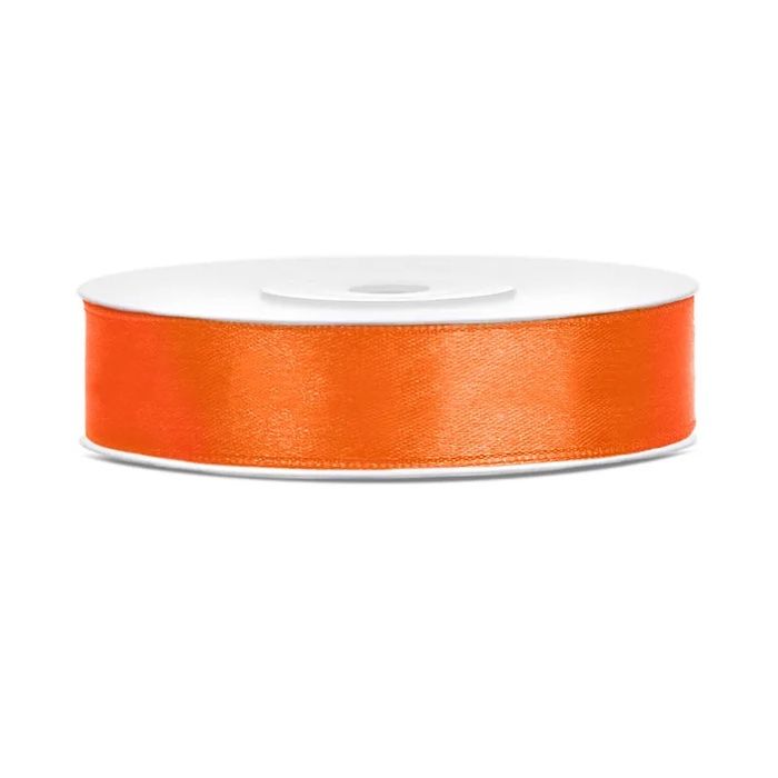 Satijnlint Oranje - 12mm x 25m