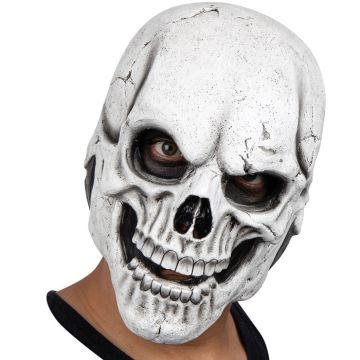 Griezelig wit skelettemasker