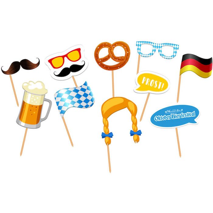 Photo Booth accessoires Oktoberfest 10x
