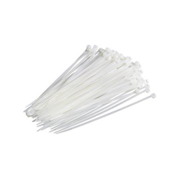 Kabelbinders strips wit 3x200 mm - 100x