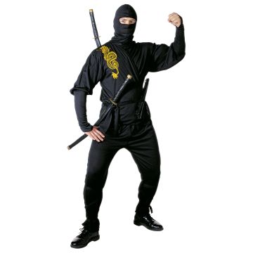 Traditioneel ninja kostuum voor heren