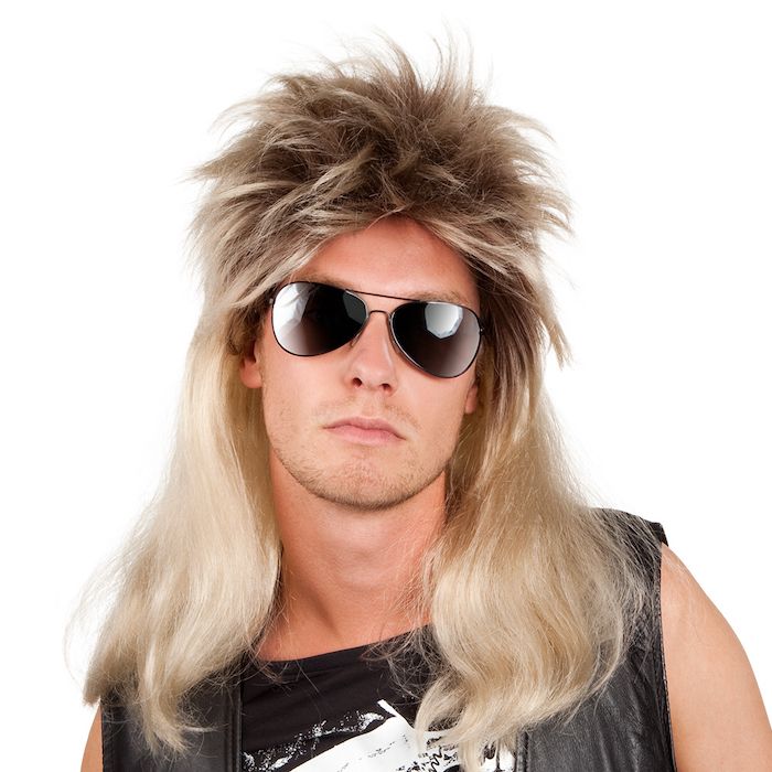 Blonde jaren '80 Pruik 