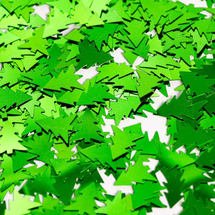 Groene kerstboom tafelconfetti - 14 g