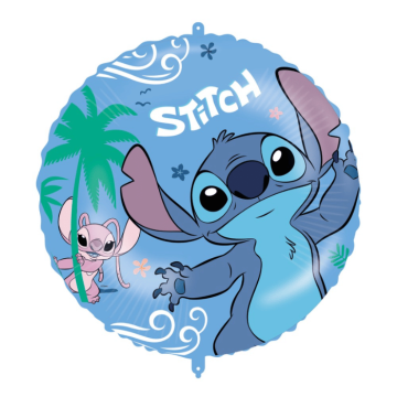 Stitch® en Angel folieballon - 45 cm
