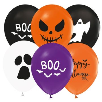 Halloween mix ballonnen 6x - 30 cm