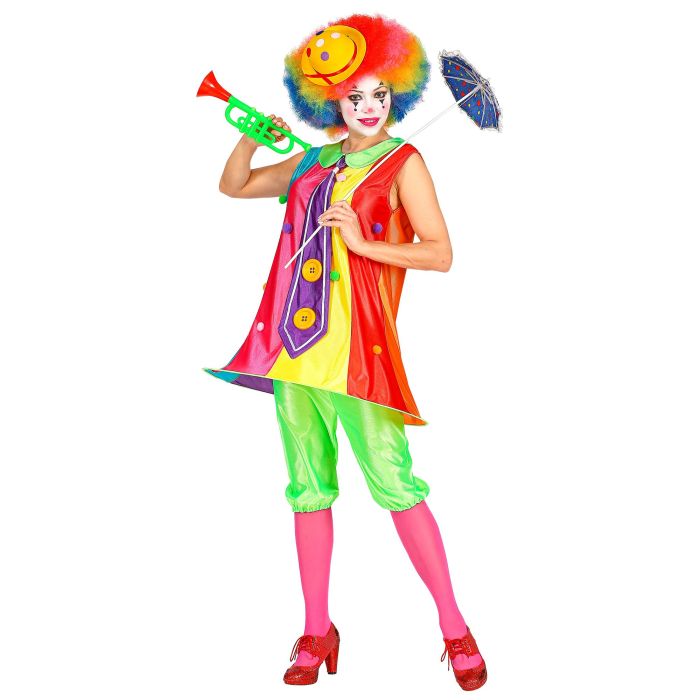 Clownkostuum met jurk voor dames