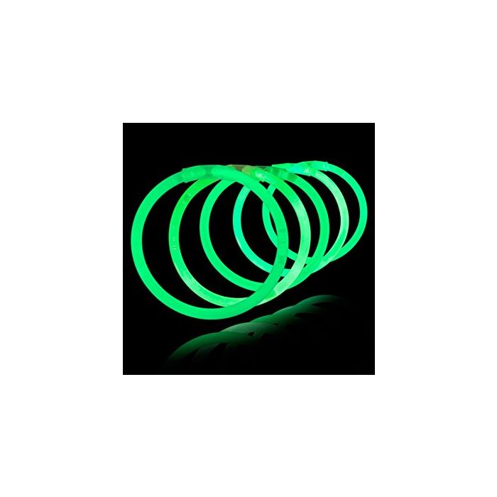 Groene glowsticks 100x - Zelflichtgevende armbanden
