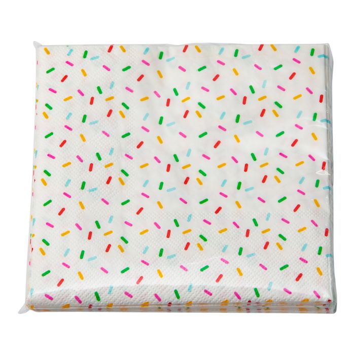 Servetten met strooiselontwerp 16x - 33x33 cm