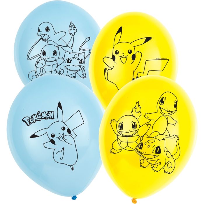 Ballonnen met Pokémon-motieven 6x