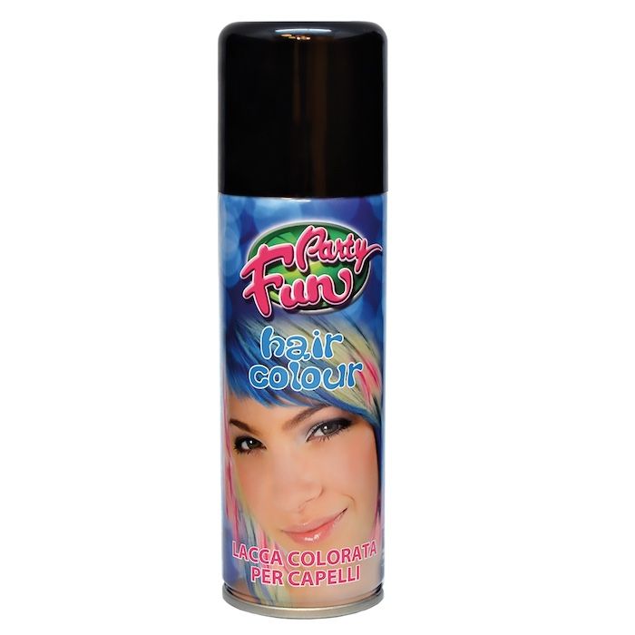 Haarspray met kleur 125 ml zwart