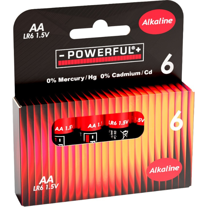 AA-batterijen 6x