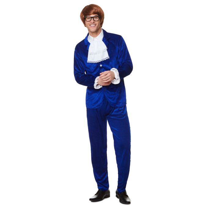 Ritmisch jaren 60 blauw pak