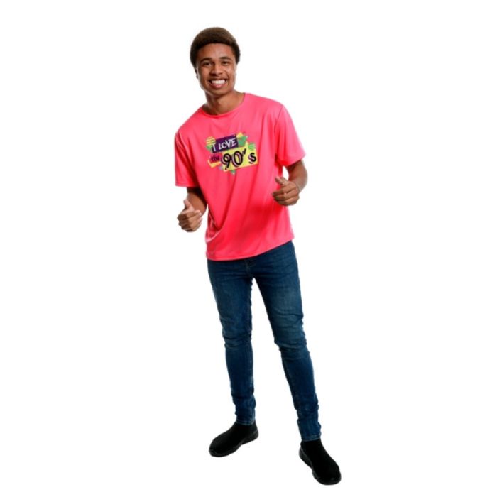 Roze I Love The 90's T-shirt voor heren