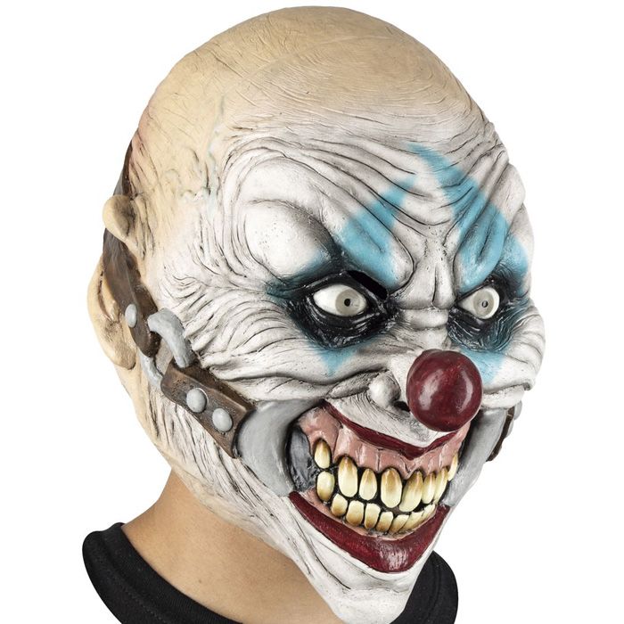 Beangstigende krankzinnige clownsmasker