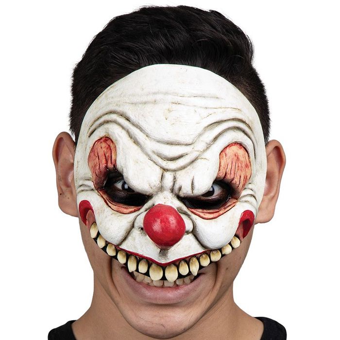 Spooky halve clownsmasker