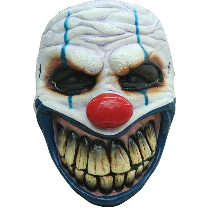 Angstaanjagend groot mond clownsmasker