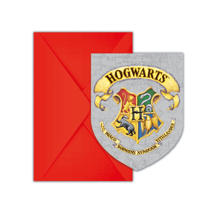 Harry Potter® invitationer 6x inkl. kuvert