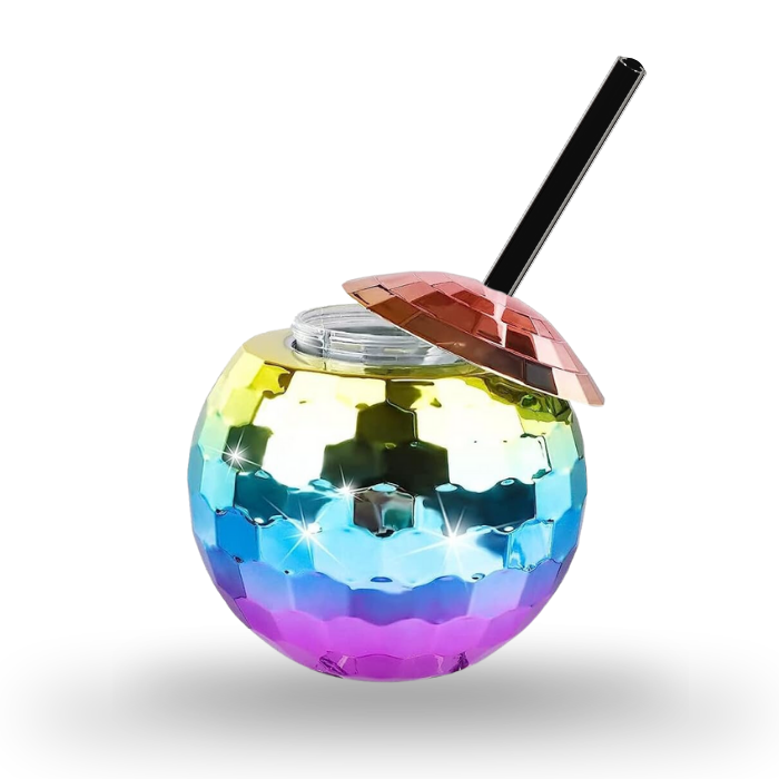 Discobal cocktailglas regenboog - 500 ml
