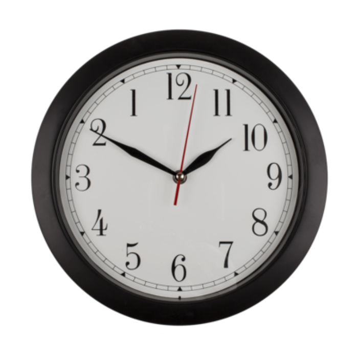 Achterstevens wandklok met cijfers 29 cm