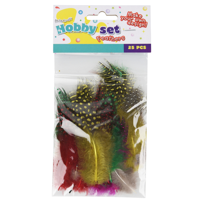 Pyntefjer 25 stk, 10 cm