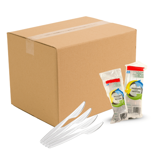 Transparante plastic mes 480x - 18 cm