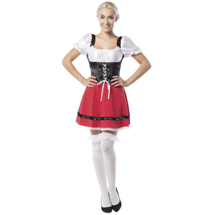 Oktoberfest jurk rood Dirndl Martina