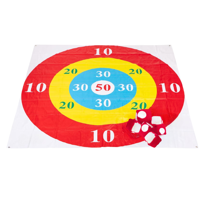Tuinspel met werpen voor kinderen incl. mat en 6x ballen