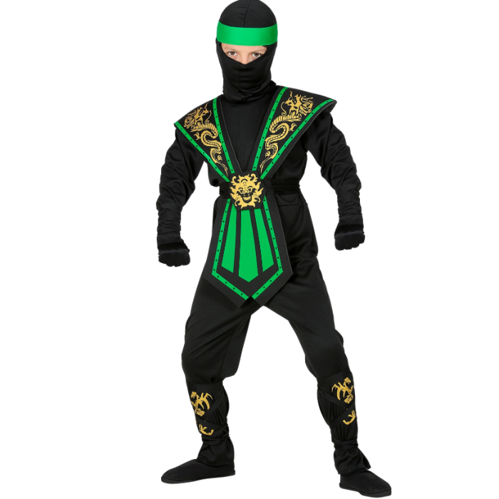 Groen ninja kostuum voor kinderen