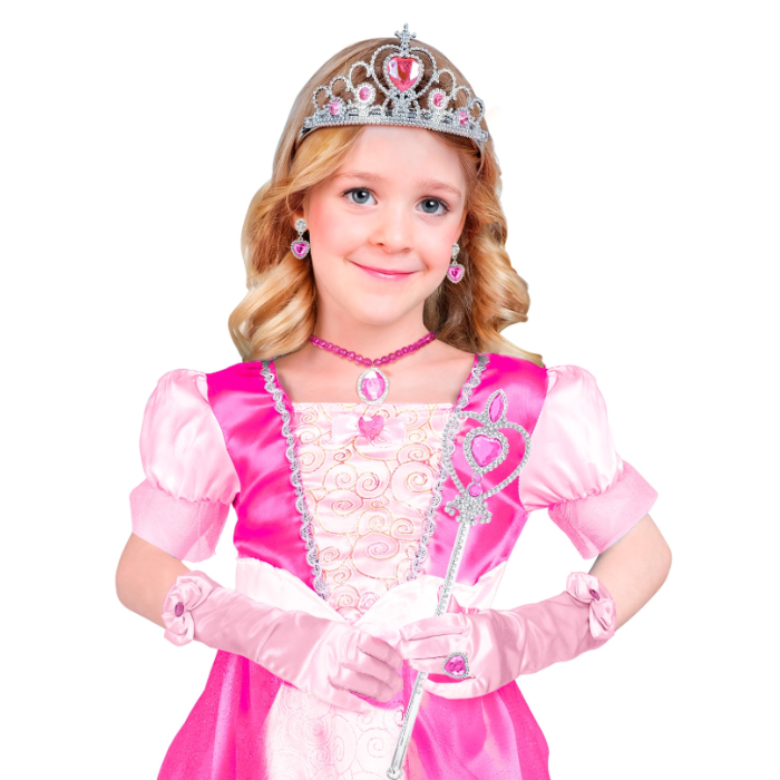 Roze prinsessenset voor kinderen - 6 delen