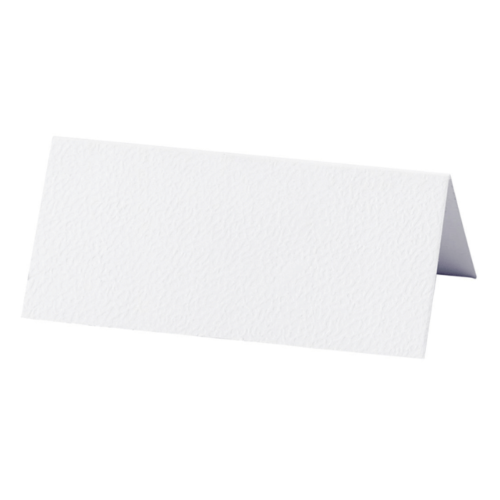 Witte Tafelkarten van Katoenpapier 10x - 10 x 5 cm