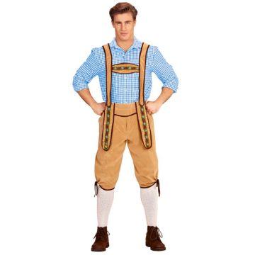 Tyroler lederhosen broek beige
