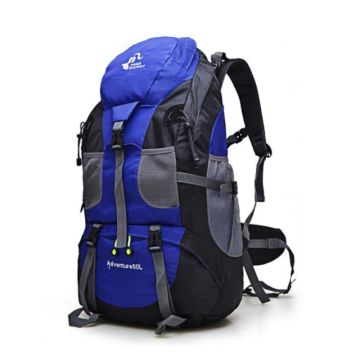 Rugzak 50 liter blauw en zwart