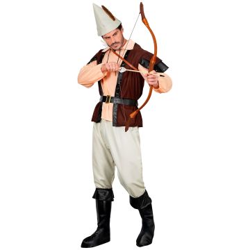 Robin Hood kostuum met vest voor heren