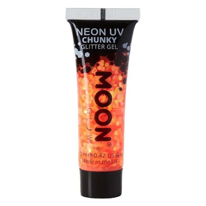 Neon UV Chunky Glitter Gel Oranje 12 ml Moon Creations